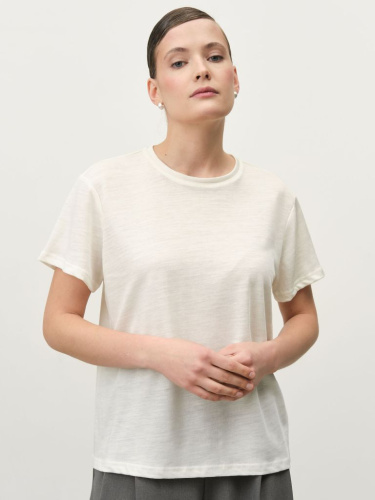 Футболка из крапивы 2882 молочная