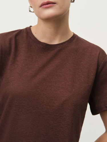 Футболка из крапивы 2882 шоколад