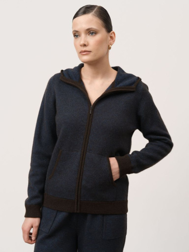 Джемпер из пуха яка и верблюда 4160 синий