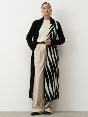 Кардиган из пуха яка и кашемира 14089 черный