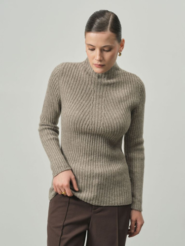 Джемпер из 100% шерсти 7W16006 какао