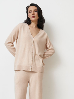 Кардиган из кашемира 08397 жасмин