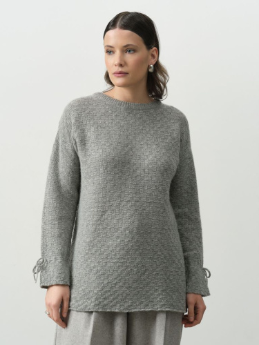 Джемпер из шерсти 5W02008 серый