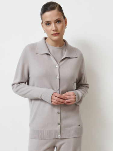 Кардиган из кашемира 08394 лунный