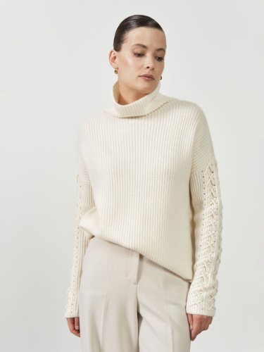 Свитер из кашемира 12229 кремовый