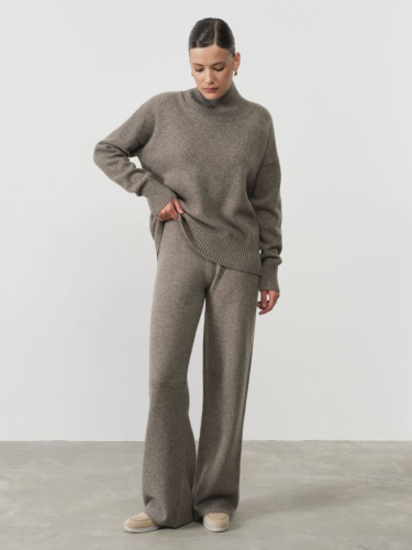 Брюки женские из пуха яка 10066 серые