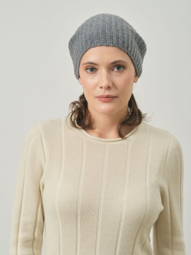 Шапка из кашемира KU101353-F графит