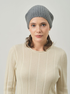 Шапка из кашемира KU101353-F графит