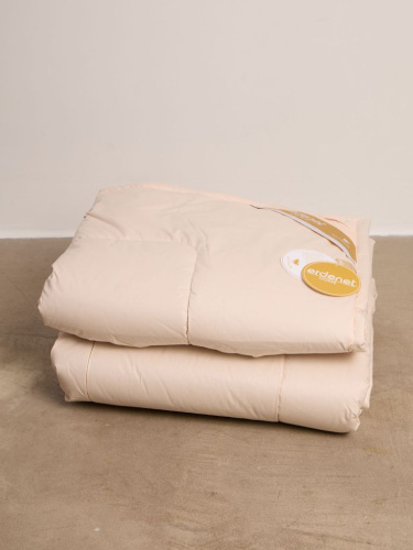 Стеганое одеяло из пуха верблюда CO49 пудровое 150*200