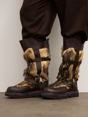 Монгольские унты  LBoots FS коричневые