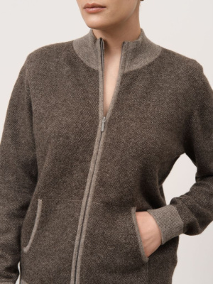 Джемпер из пуха яка женский 4049 серый