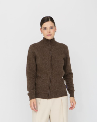 Кофта из 100% шерсти BS коричневая