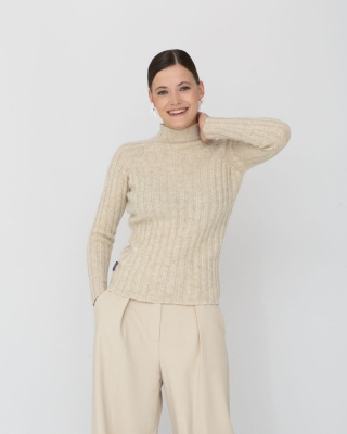 Джемпер из 100% шерсти BS 11 бежевый