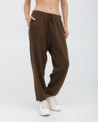 Брюки из пуха яка 05120 коричневые