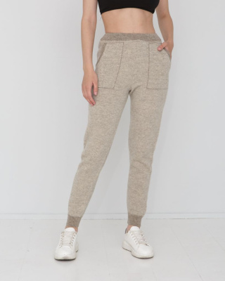 Брюки из 100% шерсти 10025 BS серые