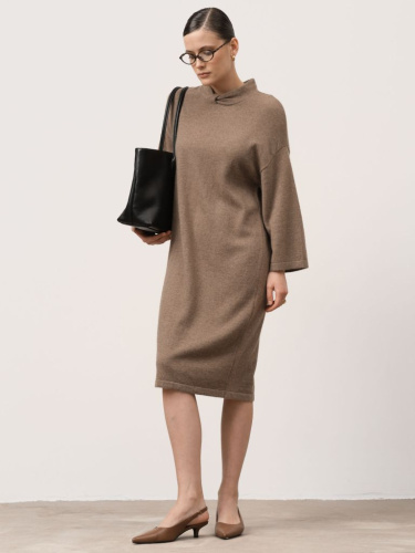 Платье кашемировое KW082732 капучино