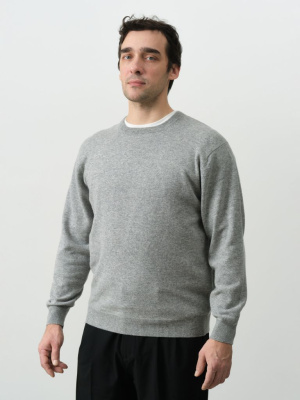 Джемпер из кашемира и шерсти 12M02004 серый