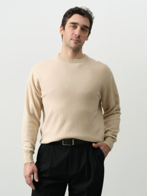 Джемпер из кашемира и шерсти 12M02004 бежевый