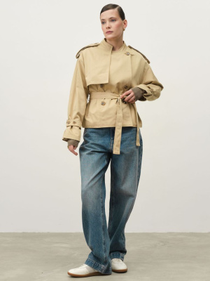 Плащ женский 1-51011-9724 песочный