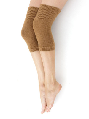 Наколенники из монгольской шерсти рыжие