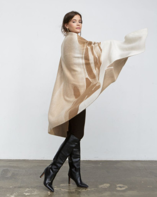 Плед из кашемира и верблюжьей шерсти 39080