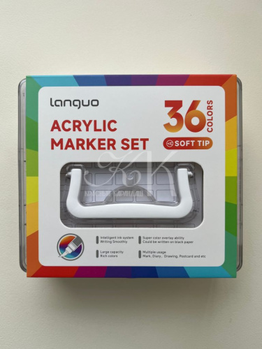 Набор маркеров акриловые Languo, 36 цветов