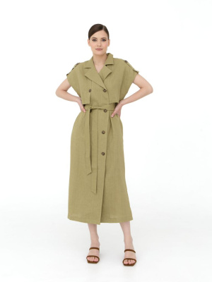 Платье женское ВЛ-3798-ИЛ23 светлый хаки