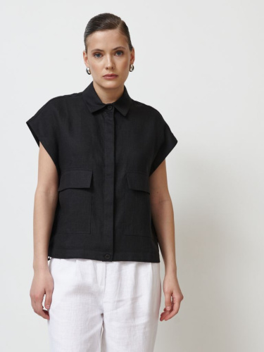 Блузка женская КЛ-7842-ИЛ24 черная