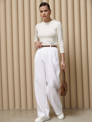 Лонгслив из конопли 106-2 молочный