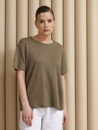 Футболка из конопли 106-15 хаки