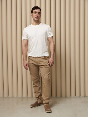 Футболка из крапивы мужская молочная 572-2