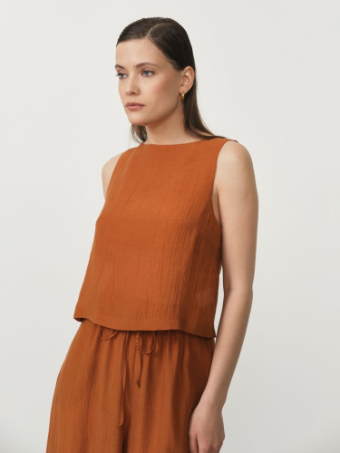 Топ из лиоцелла 06211311 терракот