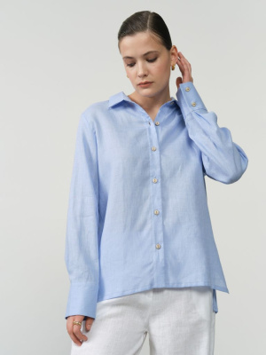 Жакет из льна Ж148ТВ цикорий