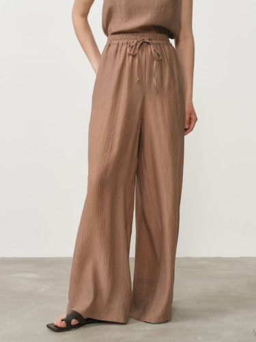 Брюки из лиоцелла 10211311 какао