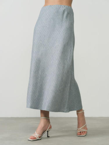 Юбка льняная Ю084Т ёлочка