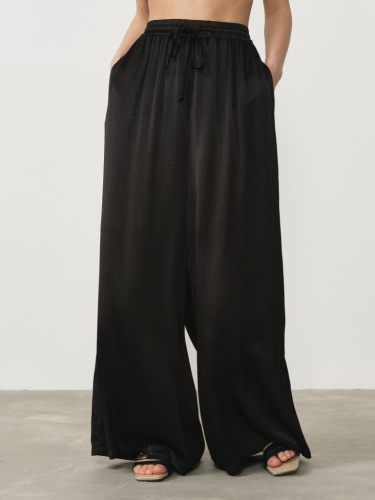 Брюки из 100% вискозы 10223 черные