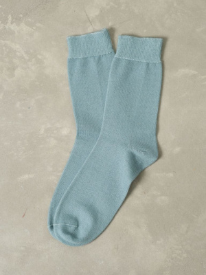 Носки из кашемира и шелка KM110202-F изумруд