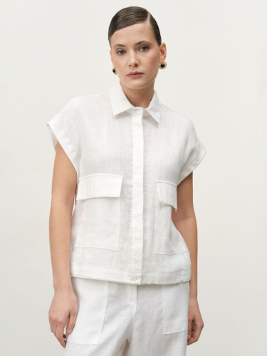 Блузка женская КЛ-7842-ИЛ24 белая