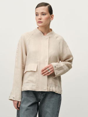 Жакет женский КЛ-7725-ИЛ23 бежевый