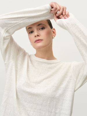 Лонгслив из конопли 2902 молочный