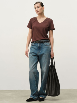 Футболка из крапивы 2903 шоколад