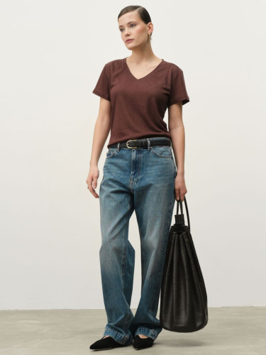 Футболка из крапивы 2903 шоколад