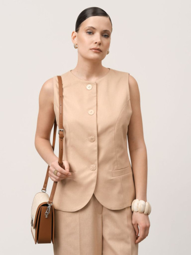 Жилет из льна 7011892 золото