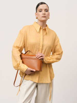 Сумка из натуральной кожи Emmi рыжая