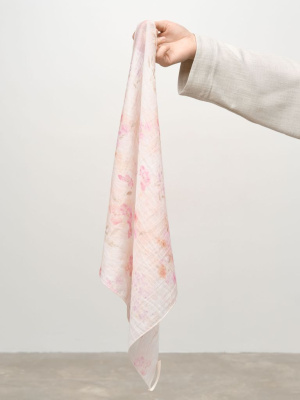 Платок из тенселя 15025 розовый