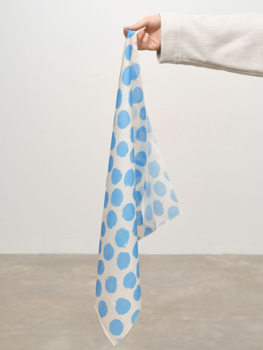 Платок из тенселя 15025 голубой