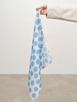 Платок из тенселя 15025 голубой