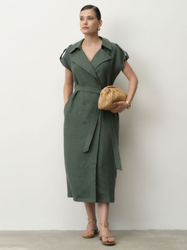 Платье женское 52113-ПЛ зелёное