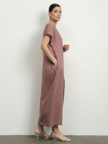 Платье женское 52114-ПЛ темный латте