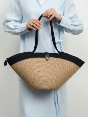 Сумка из джута Alice черная